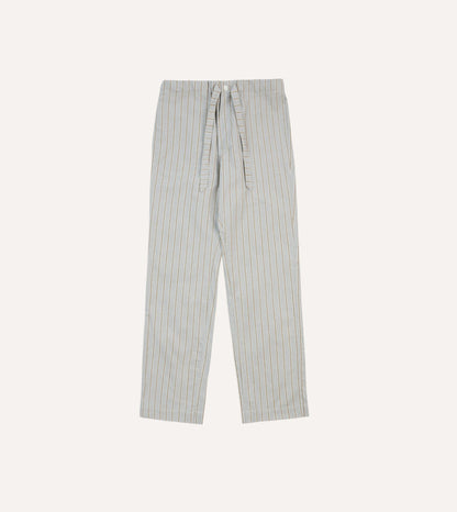 Blue Stripe Cotton Pyjama Set