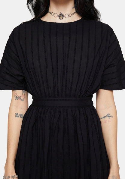 Blythe Cotton Tie Back Mini Dress