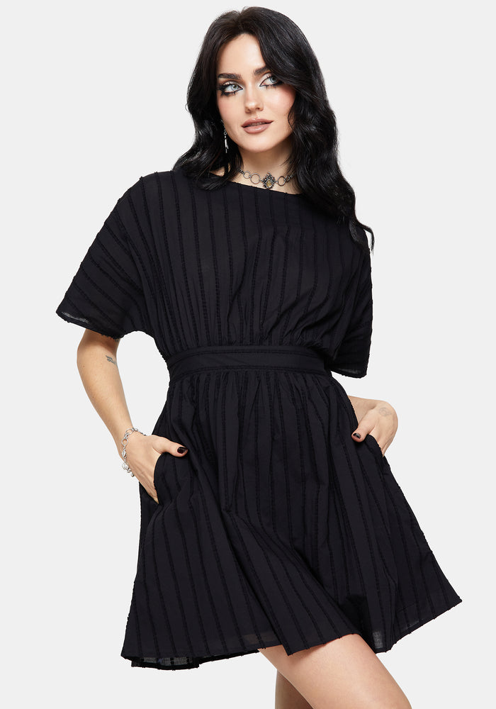 Blythe Cotton Tie Back Mini Dress