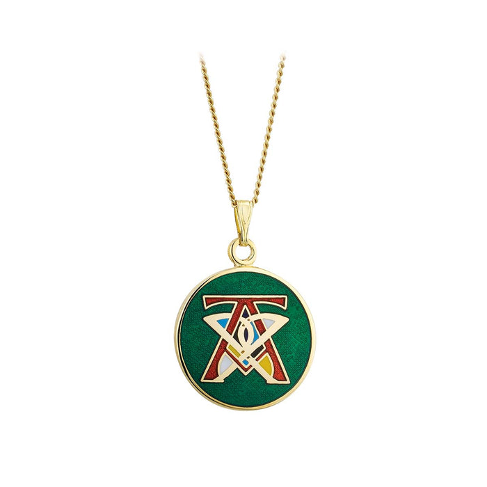 Book of Kells Gold Plated Celtic Initial Pendant