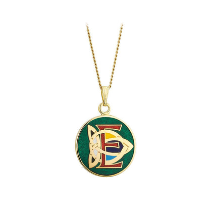 Book of Kells Gold Plated Celtic Initial Pendant