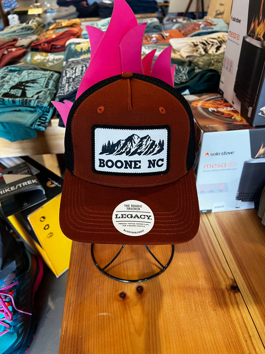 Boone Roadie Trucker Hat in Copper Slub and Black