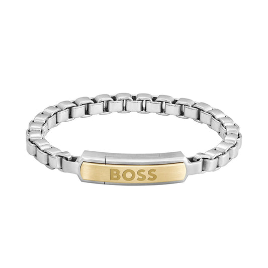 BOSS by Hugo Boss Jewellery Two-Tone Steel Men's Chain Bracelet - 1580597M