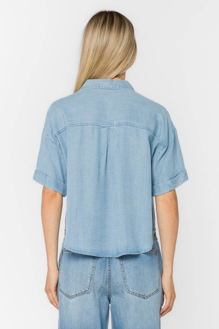 Brandon Classic Indigo Shirt - Tops - Velvet Heart Clothing