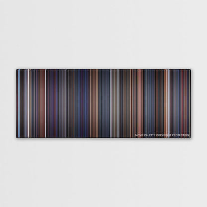 Brazil color palette canvas print: thousands of thin vertical stripes of color