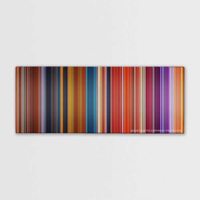 Brother Bear color palette canvas print: thousands of thin vertical stripes of color