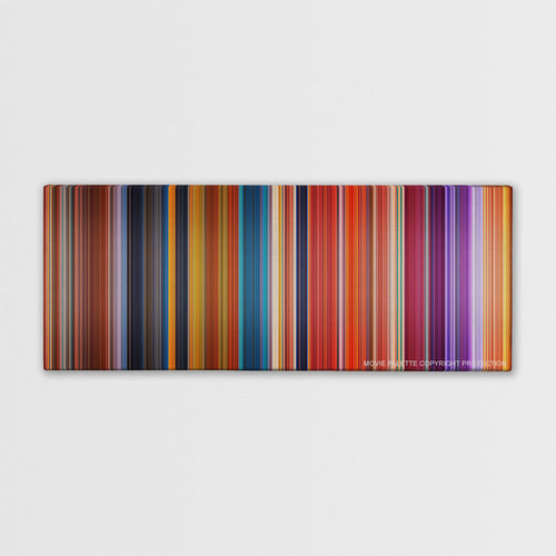 Brother Bear color palette canvas print: thousands of thin vertical stripes of color