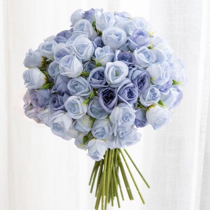 Bulk 13" Rose Bouquet Silk Rose Artificial Wholesale