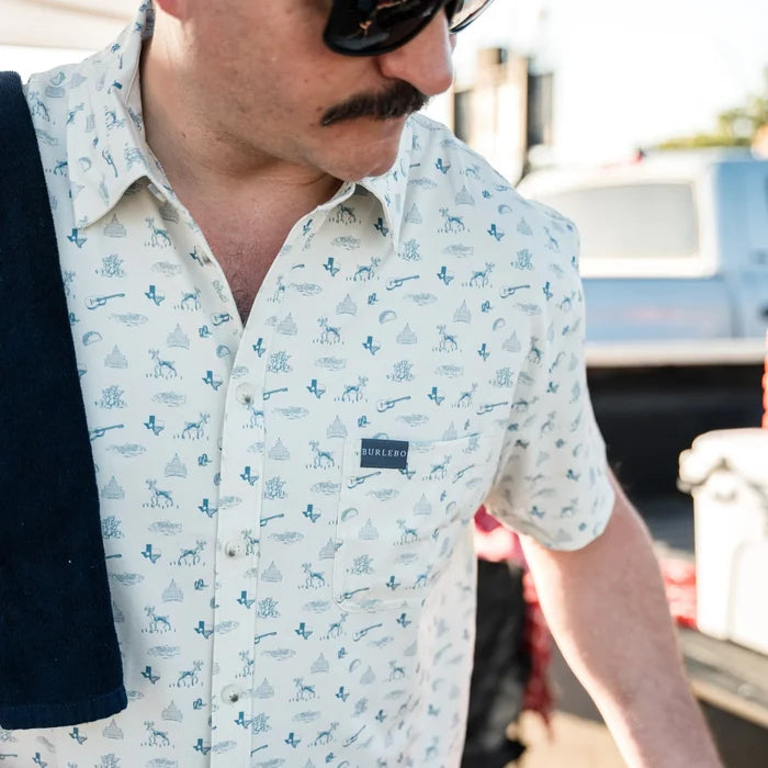 Burlebo Performance Button Up - Lone Star State