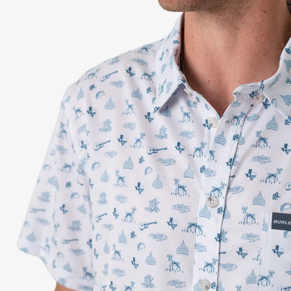 Burlebo Performance Button Up - Lone Star State