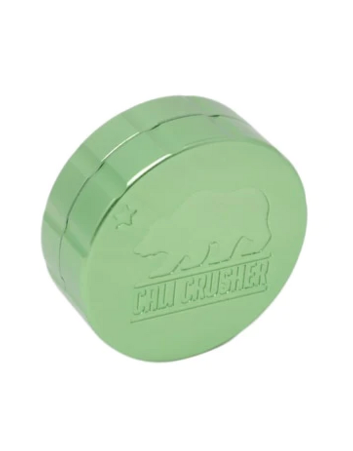 Cali Crusher 2.0 2-Piece Grinder Black – 2.35in Durable Aluminum Herb Grinder for Smooth Grinding