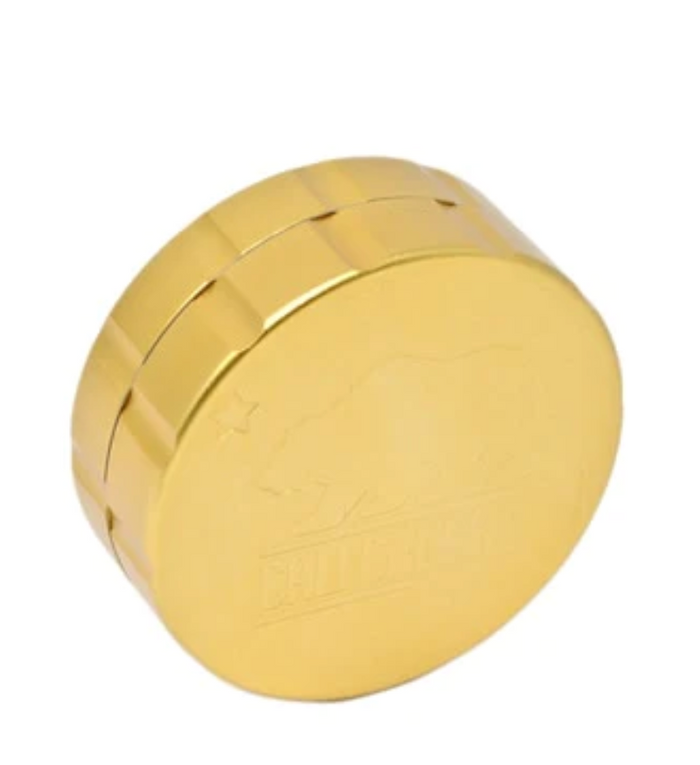 Cali Crusher 2.0 2-Piece Grinder Red – Compact 2.35in Aluminum Herb and Spice Grinder