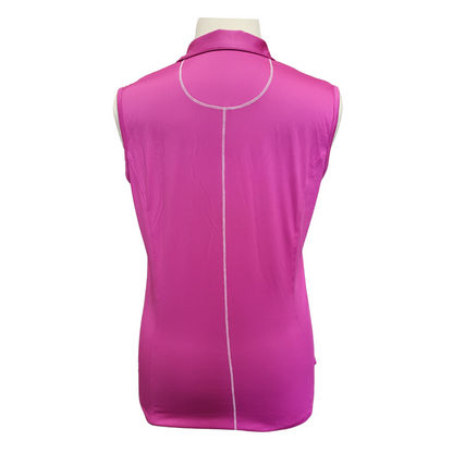 Callaway Magenta w/ White Stripes Women's Sleeveless Golf Top Size XL MSP$65