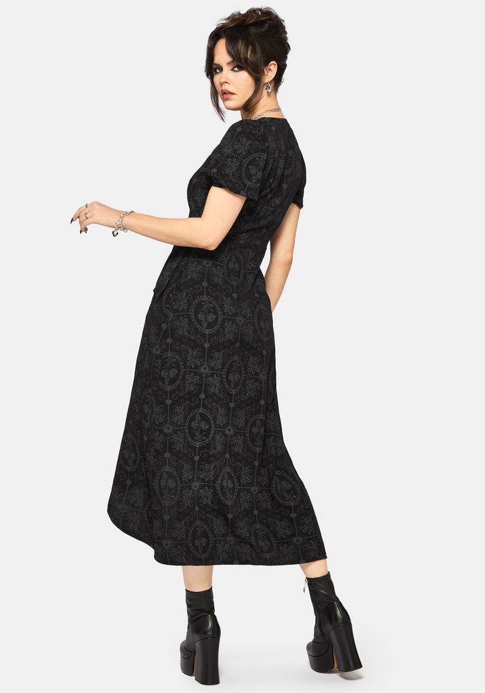 Cameo Floral Printed Midaxi Wrap Dress