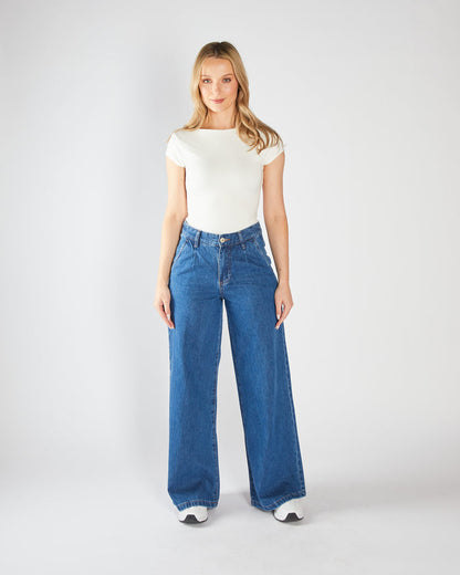 Cameron Wide Leg Medium Blue