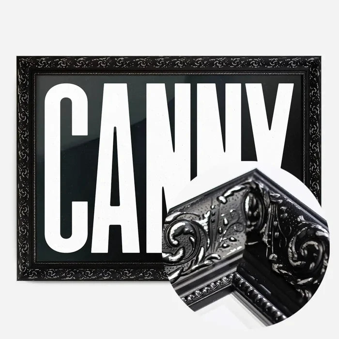 21x30cm | 8¼ x 11¾in / Black Ornate Frame