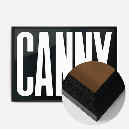 21x30cm | 8¼ x 11¾in / Black Wood Frame