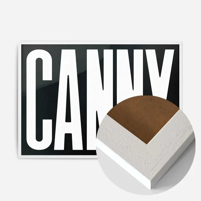 21x30cm | 8¼ x 11¾in / White Wood Frame