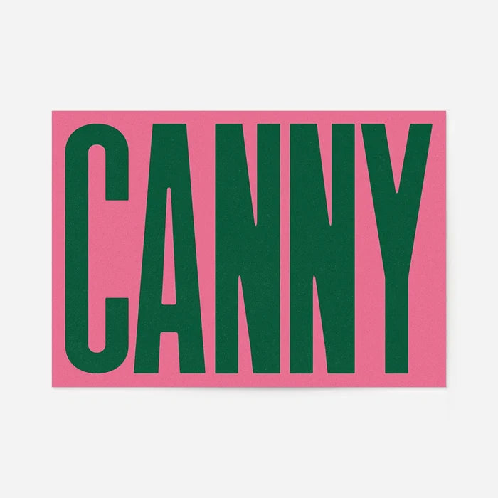 Canny Typography Poster 40x50cm Clearance Print, unframed