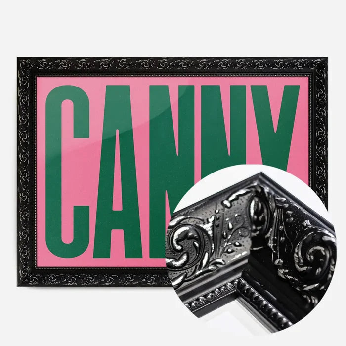 21x30cm | 8¼ x 11¾in / Black Ornate Frame