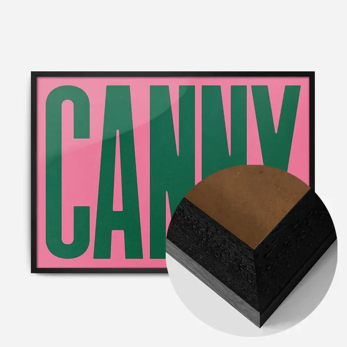 21x30cm | 8¼ x 11¾in / Black Wood Frame