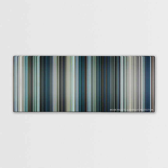 Chappie color palette canvas print: thousands of thin vertical stripes of color