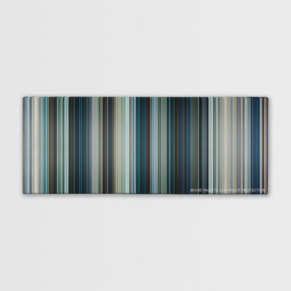 Chappie color palette canvas print: thousands of thin vertical stripes of color