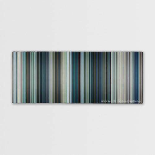 Chappie color palette canvas print: thousands of thin vertical stripes of color