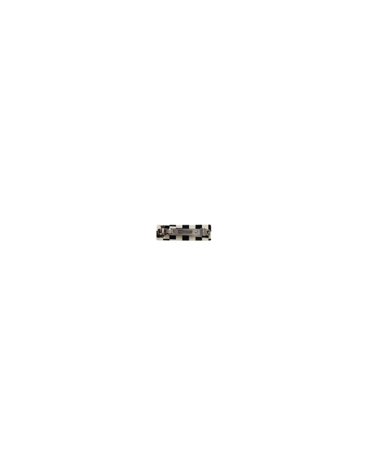 CHECKED BARRETTE BLACK/CREAM
