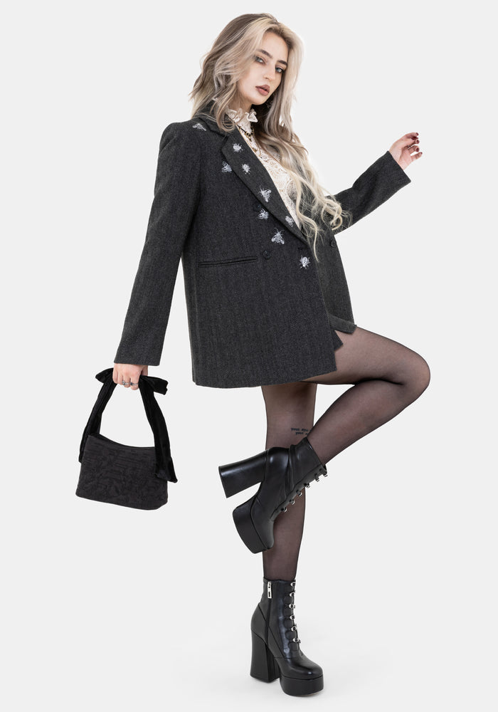 Chrysina Beetle Sequin Embellished Relaxed Blazer