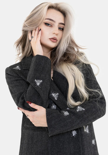 Chrysina Beetle Sequin Embellished Relaxed Blazer