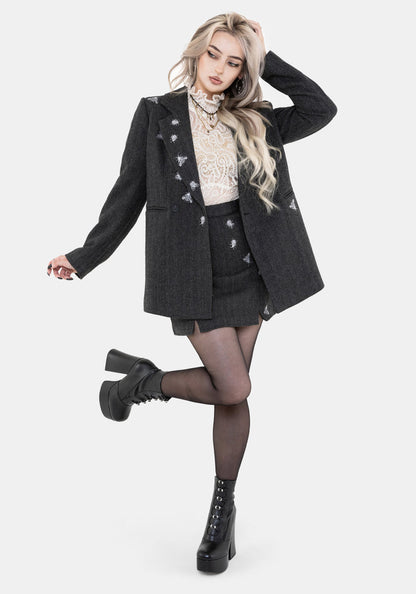 Chrysina Beetle Sequin Embellished Relaxed Blazer
