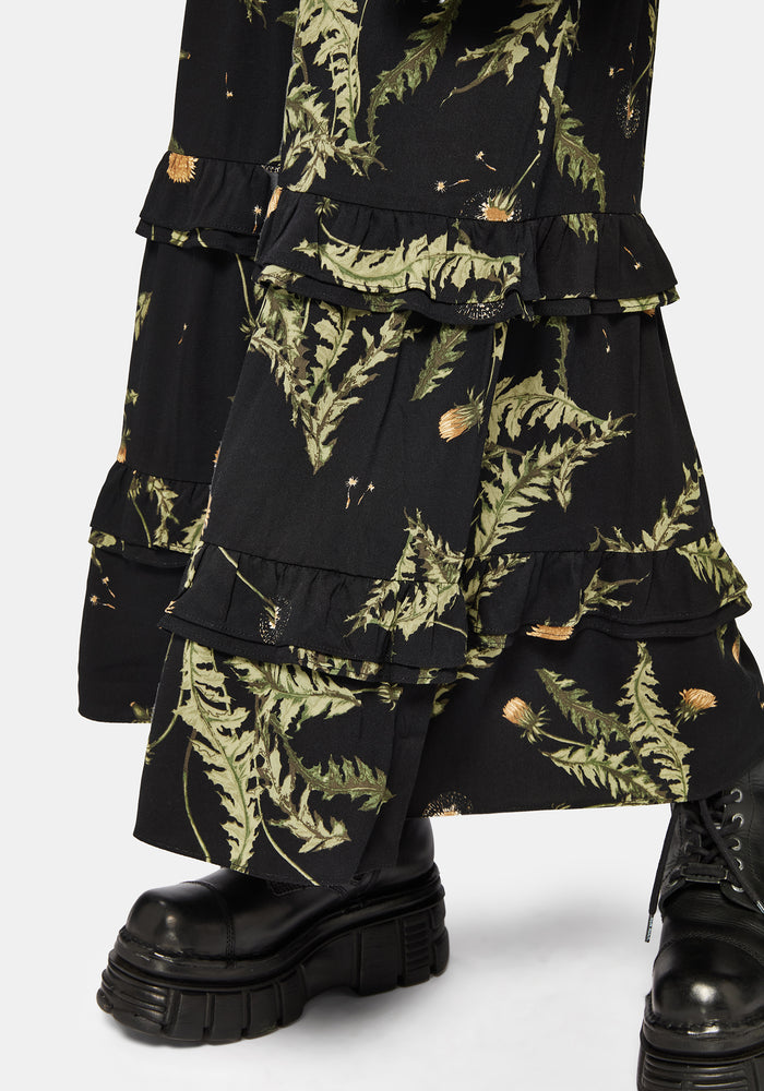 Cimora Dandelion Ruffle Midaxi Skirt