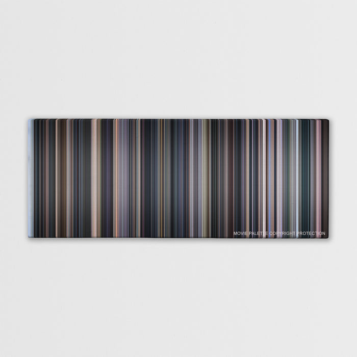 Cinema Paradiso movie barcode canvas print, the whole film as stripes of color