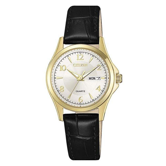 Citizen Classic Black Leather Ladies Watch - EQ0593-26A