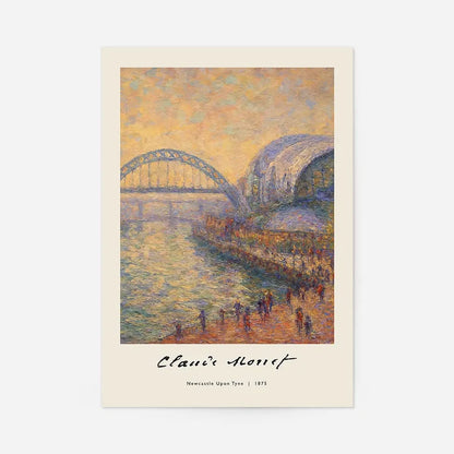 Claude Monet's Painting of Newcastle Quayside Print, unframed