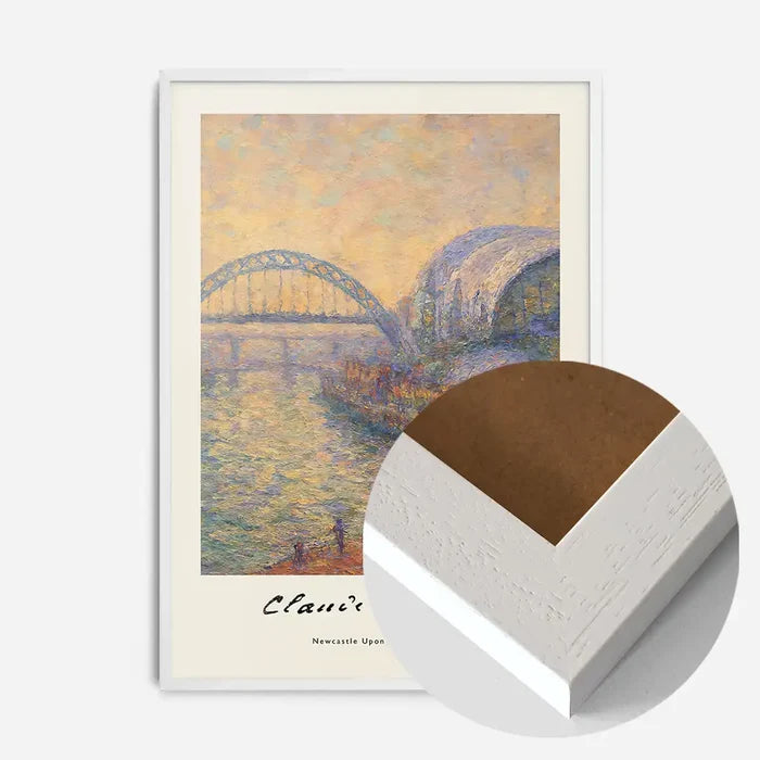 21x30cm | 8¼ x 11¾in / White Wood Frame