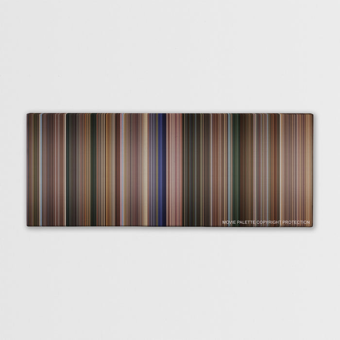 Coach Carter color palette canvas print: thousands of thin vertical stripes of color