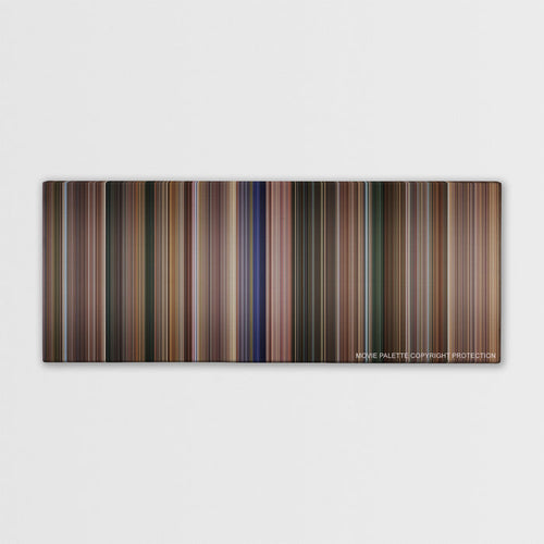 Coach Carter color palette canvas print: thousands of thin vertical stripes of color