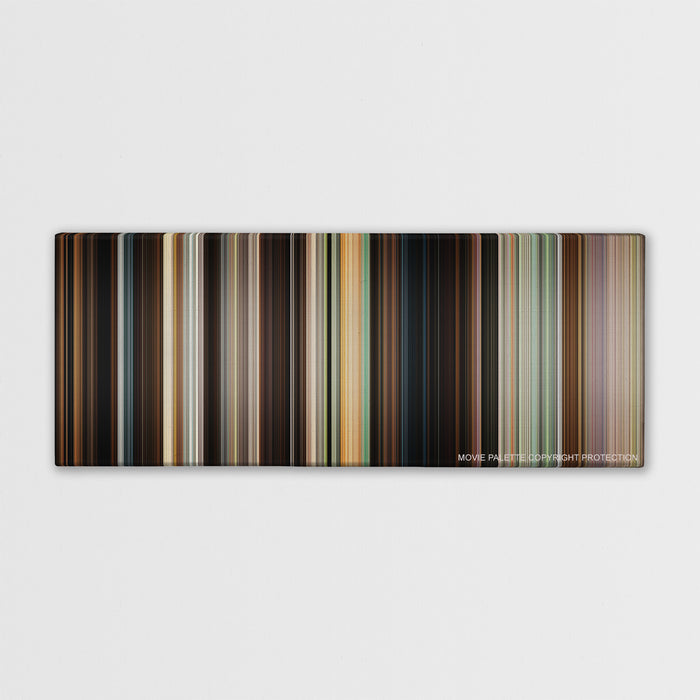 Crazy, Stupid, Love. color palette canvas print: thousands of thin vertical stripes of color