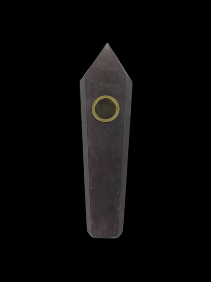 Clear Quartz Crystal Hand Pipe, an elegant and lightweight smoking accessory with a timeless natural stone design.