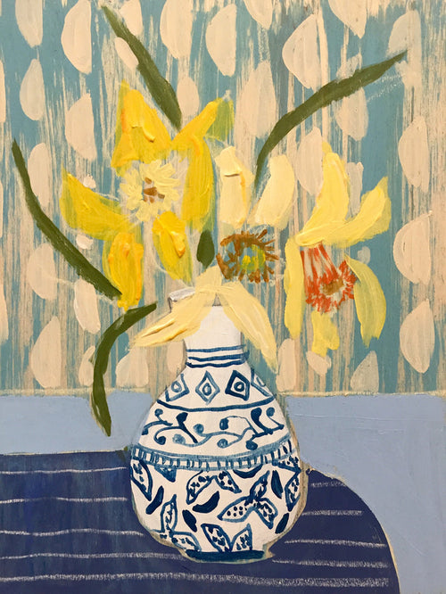 DAFFODILS - FLOWERS FOR SAVANNAH - 9X12"