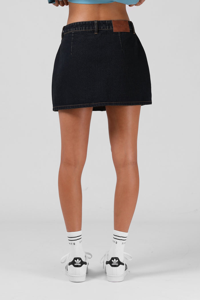 Denim Mini Skirt - Indigo