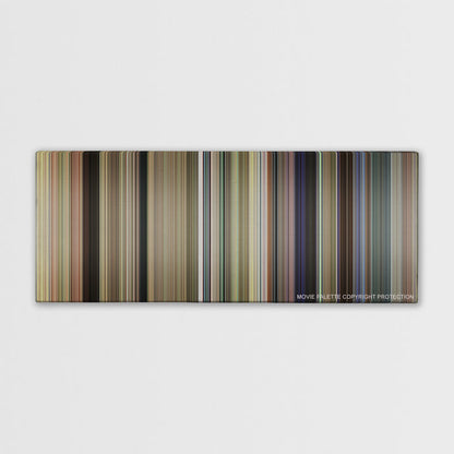 Dumb and Dumber To color palette canvas print: thousands of thin vertical stripes of color