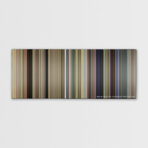 Dumb and Dumber To color palette canvas print: thousands of thin vertical stripes of color