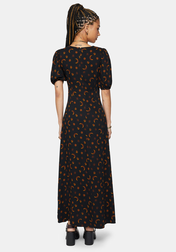 Elura Celestial Print Midaxi Dress