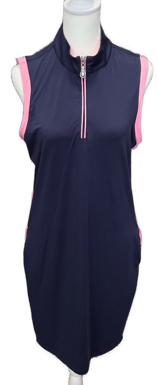 Emerald 18 Navy & Pink Women's Golf Dress Size M