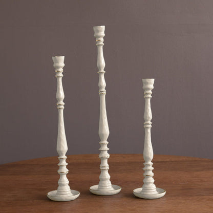 Beatriz Ball Encanto Crosby Medium Candlestick Holder — Three Crosby sizes shown together, other sizes separate