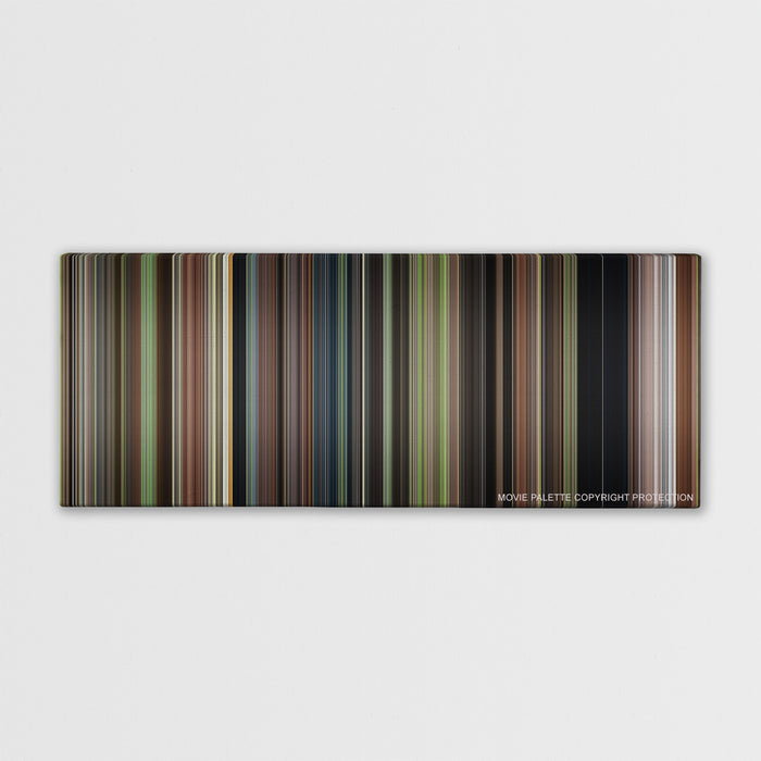 Enola Holmes color palette canvas print: thousands of thin vertical stripes of color