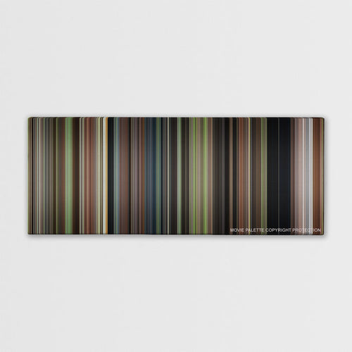 Enola Holmes color palette canvas print: thousands of thin vertical stripes of color